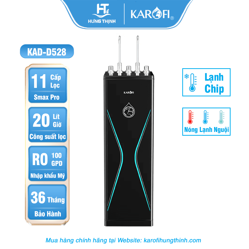 Máy lọc nước nóng lạnh Karofi KAD-D528