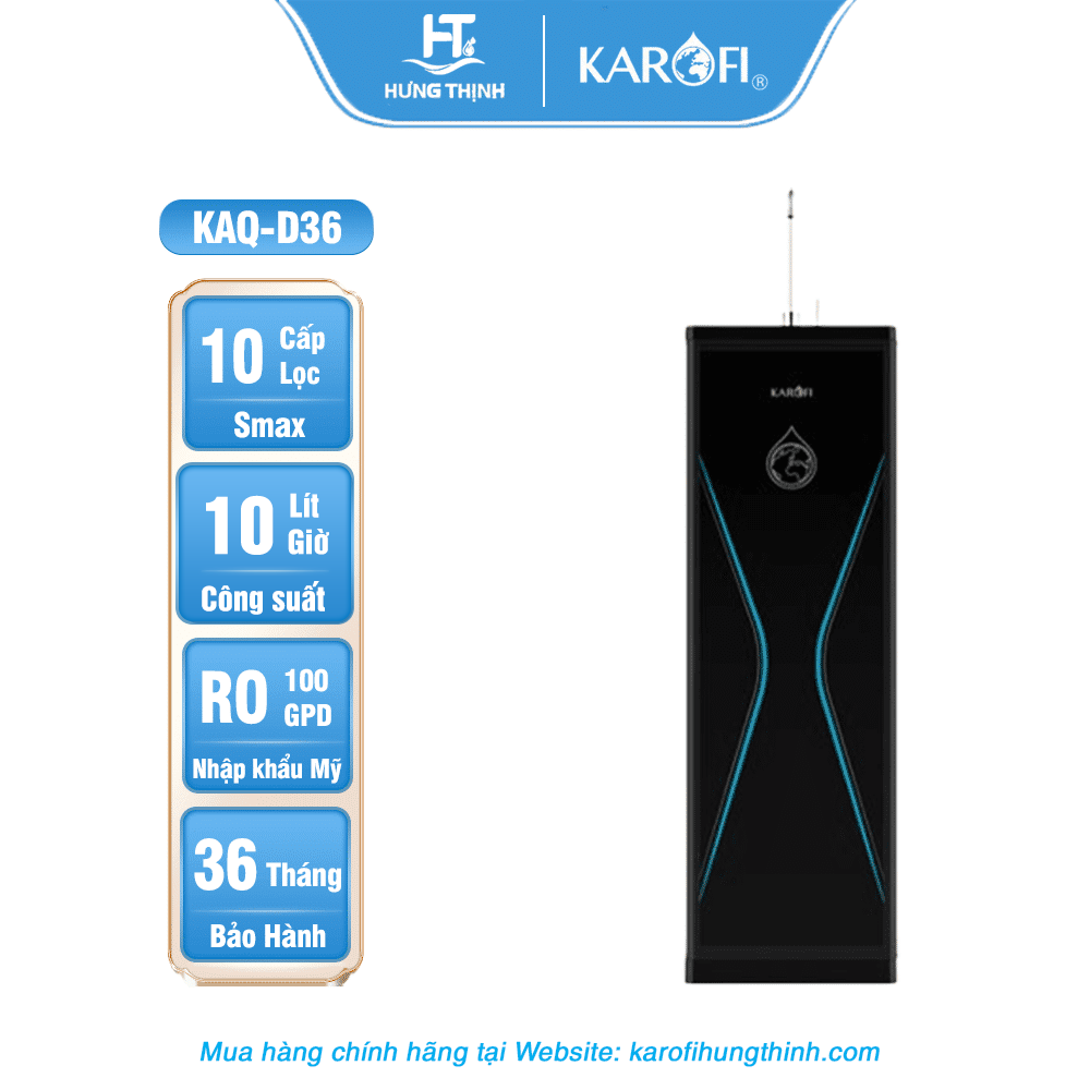 Máy lọc nước Karofi KAQ-D36