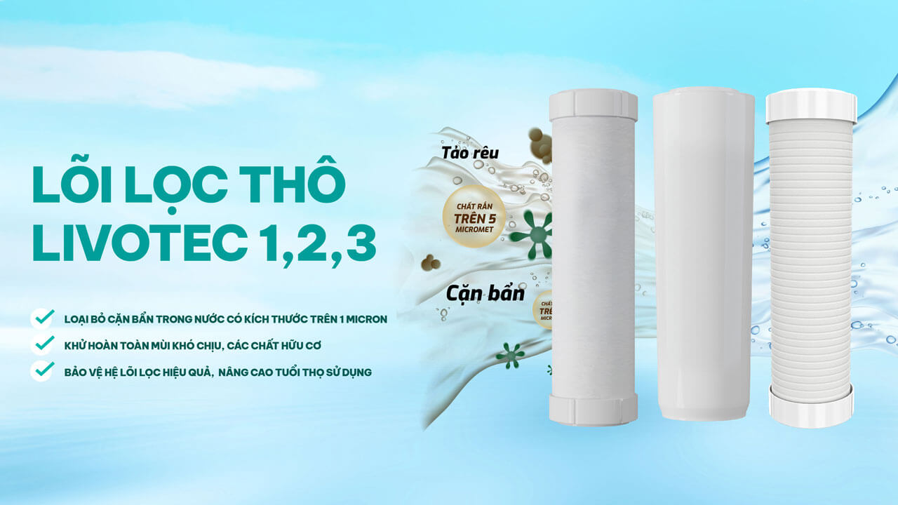 Lõi lọc thộ Livotec 1,2,3 Lõi lọc thộ Livotec 1,2,3