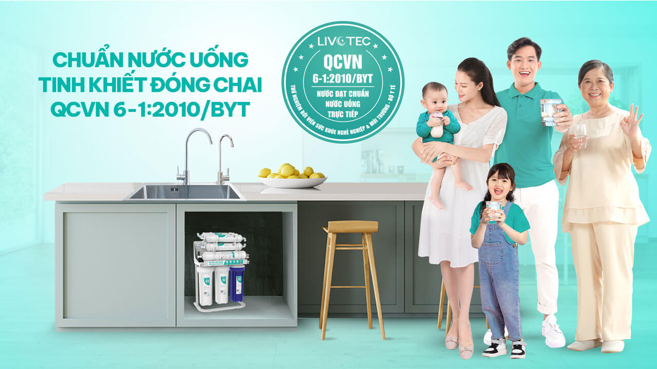 Chuẩn nước uống tinh khiết đống chai QCVN 6-1:2010/BYT Chuẩn nước uống tinh khiết đống chai QCVN 6-1:2010/BYT