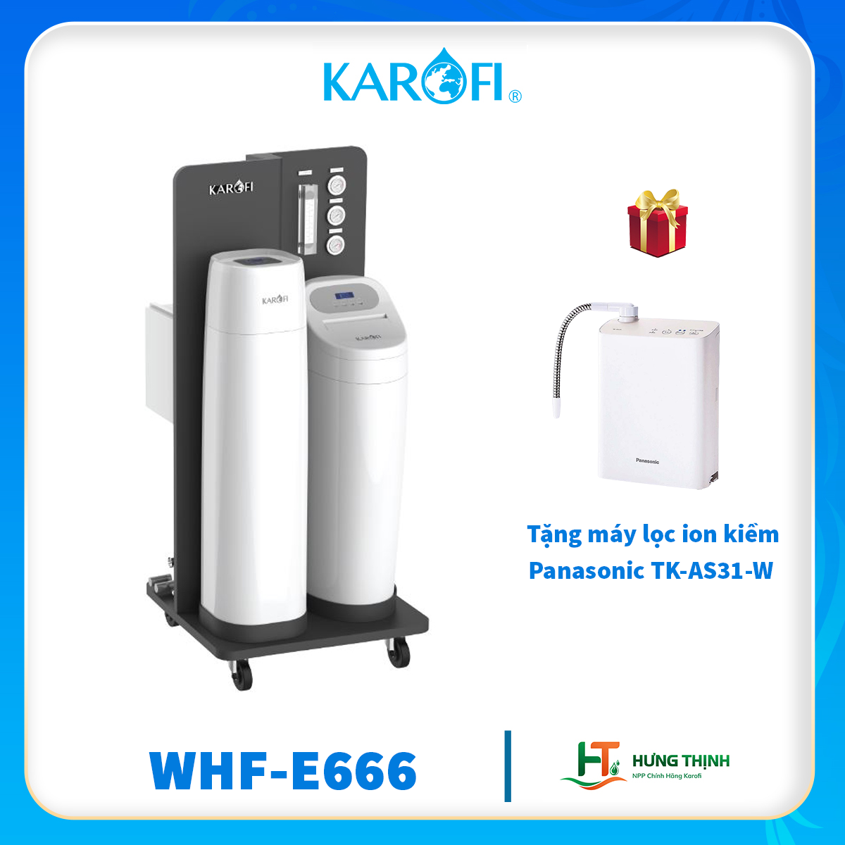 Máy lọc nước đầu nguồn Karofi WHF-E666