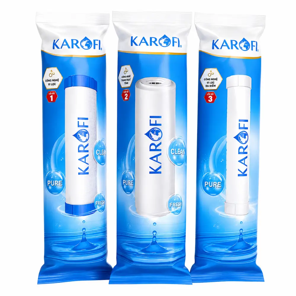 Bộ Lõi Lọc Thô Karofi Smax Duo Bộ lõi lọc thô Karofi Smax Duo 1,2,3 chính hãng - Karofi Hưng Thịnh