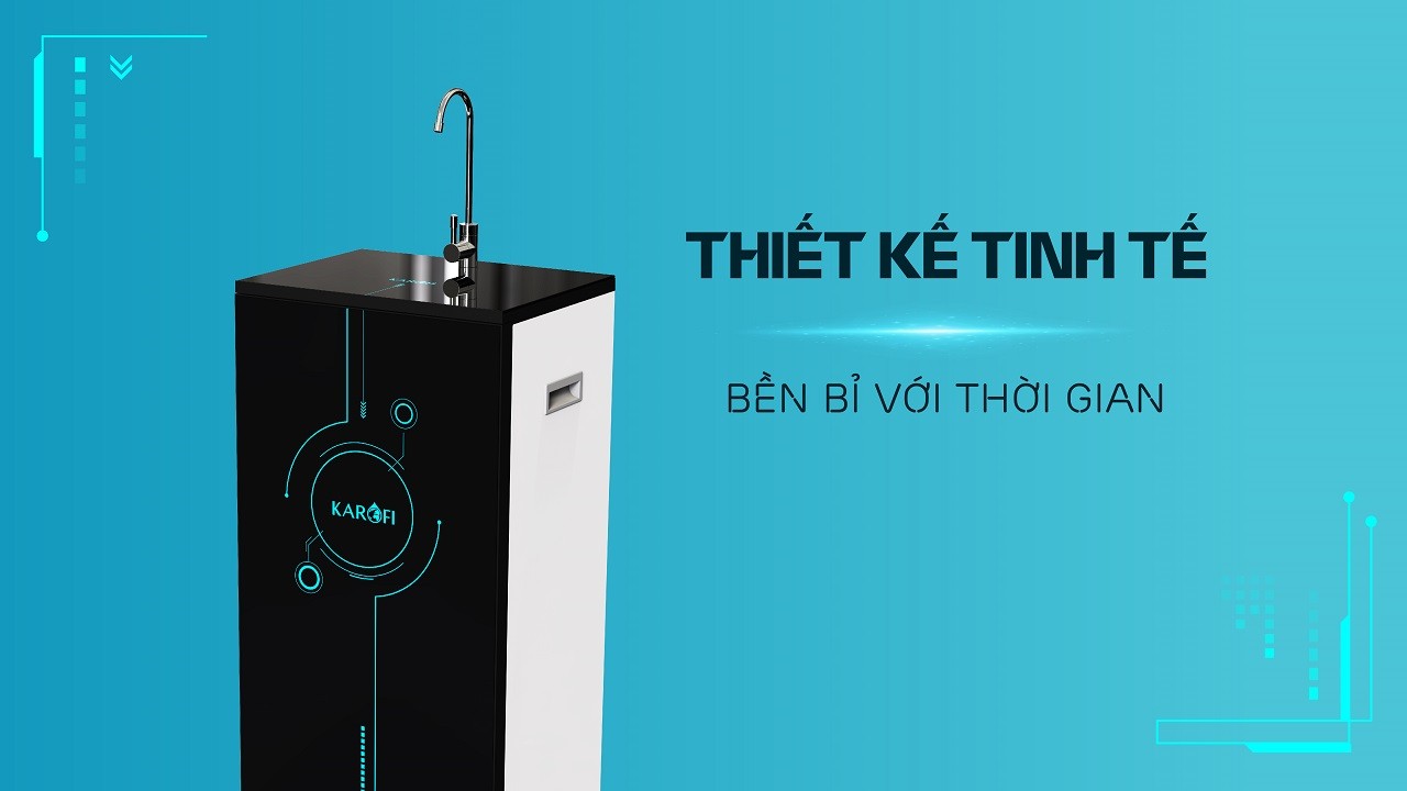Máy lọc nước Karofi ERO100V- Thiết kế tinh tế bển bỉ với thời gian  Máy lọc nước Karofi ERO100V- Thiết kế tinh tế bển bỉ với thời gian