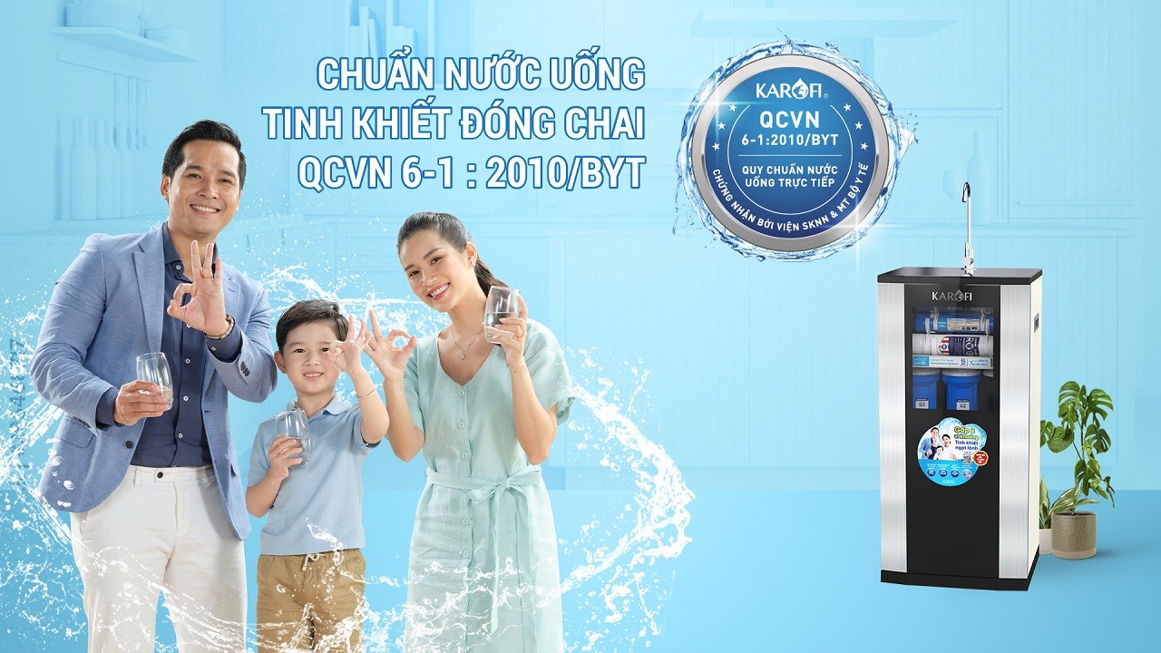 Chuẩn nước uống tinh khiết đóng chai QCVN 6-1: 2010/BYT Chuẩn nước uống tinh khiết đóng chai QCVN 6-1: 2010/BYT
