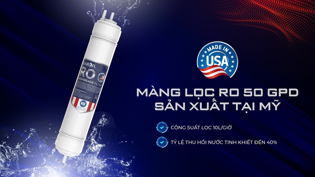 Màng lọc RO 50GPD sản xuất tại Mỹ Màng lọc RO 50GPD sản xuất tại Mỹ