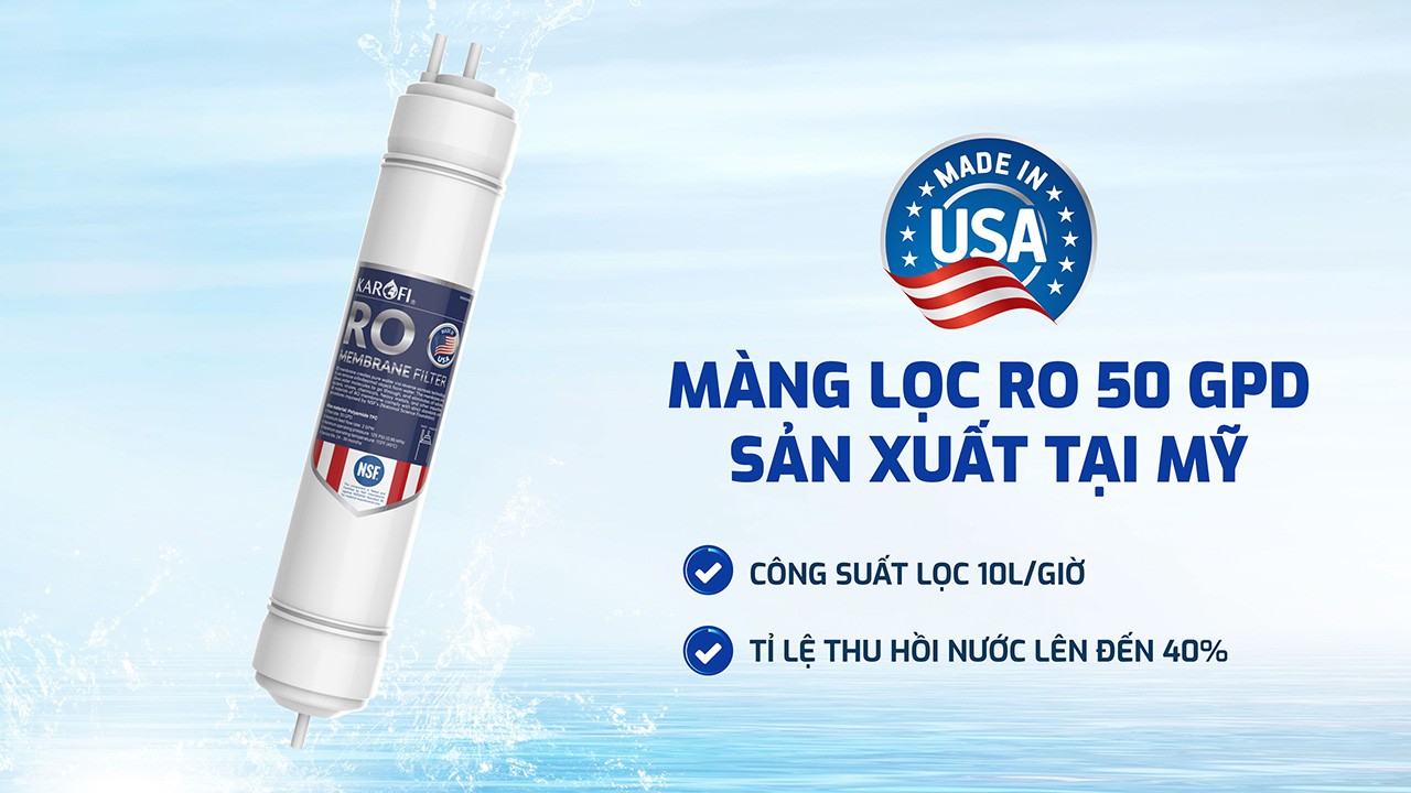 Màng lọc RO 50GPD sản xuất tại Mỹ Màng lọc RO 50GPD sản xuất tại Mỹ