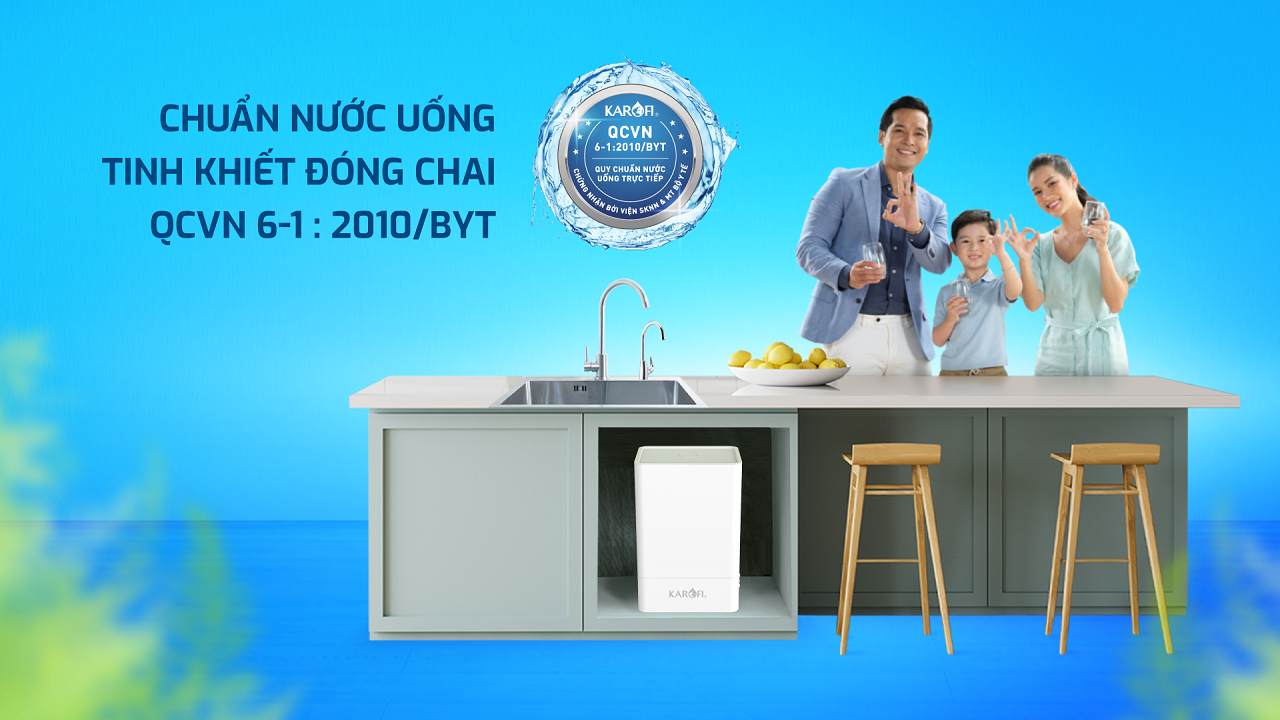Đạt chuẩn nước uống tinh khiết đóng chai QCVN 6-1: 2010/BYT Đạt chuẩn nước uống tinh khiết đóng chai QCVN 6-1: 2010/BYT