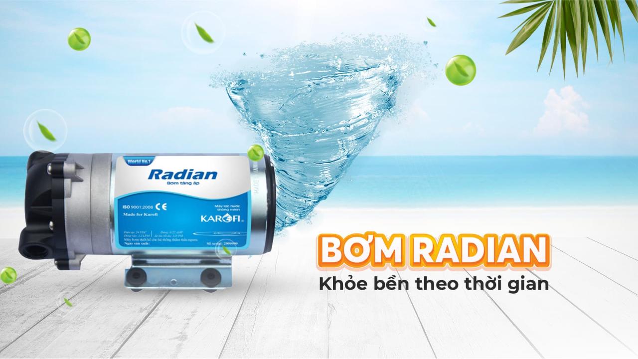 Bơm Radian khoẻ bền theo thời gian Bơm Radian khoẻ bền theo thời gian
