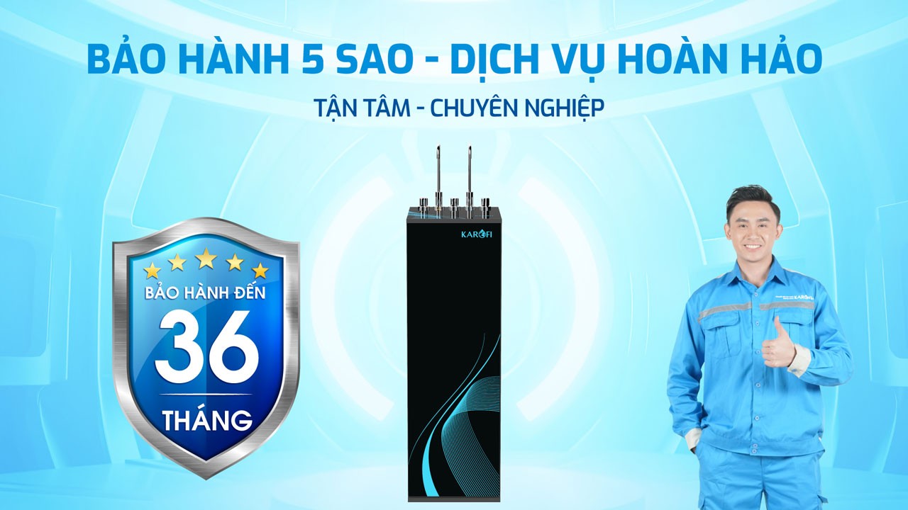 Máy lọc nước nóng lạnh Karofi KAD-L68- Bảo hành 3 năm