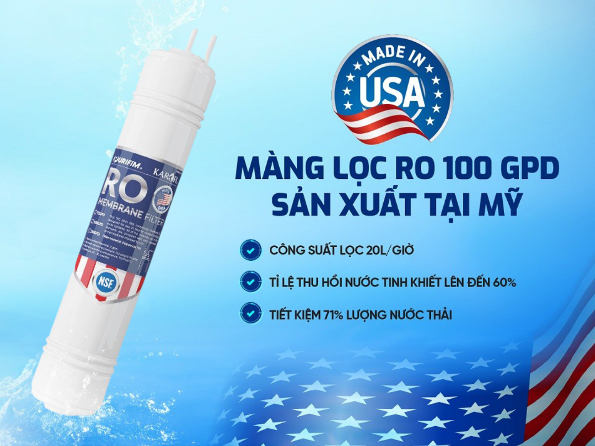 Màng lọc RO sản xuất tại Mỹ Màng lọc RO sản xuất tại Mỹ