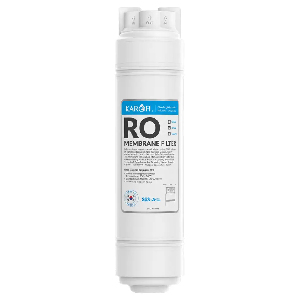 Màng Lọc RO 100GPD Hàn Quốc Màng Lọc RO Karofi 100GPD Hàn Quốc mặt trước chính hãng - Karofi Hưng Thịnh