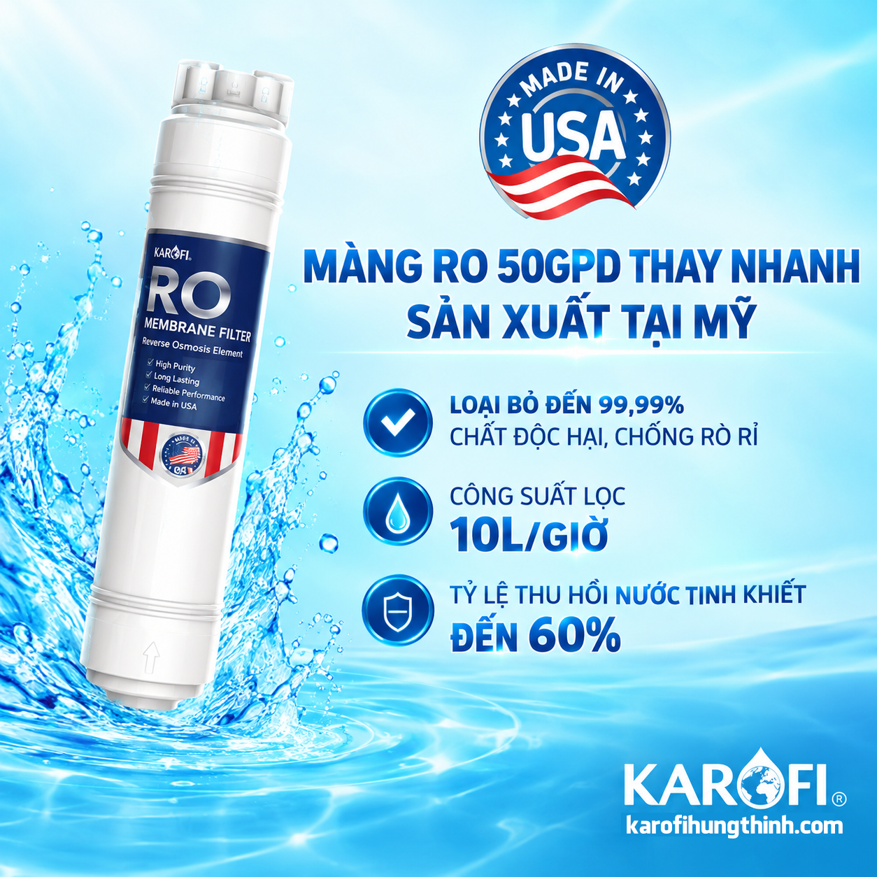 Màng RO Purifim 50GPD