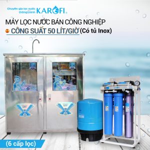 Máy lọc nước RO bán công nghiệp 50L/H Model KB50 (Có tủ)