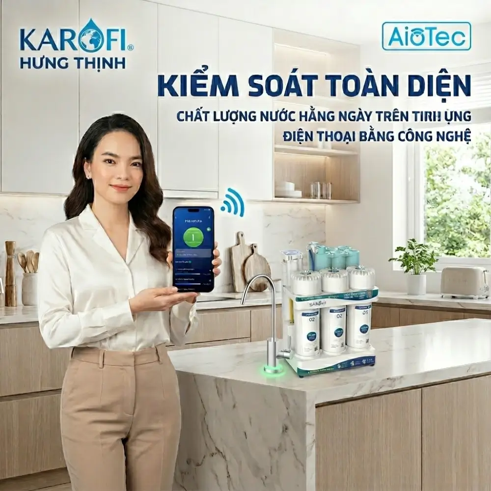 App Karofi 365 quản lý máy lọc nước từ xa