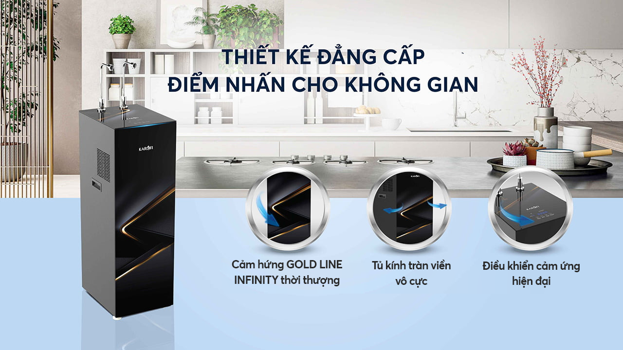 Thiết kế Gold Line Infinity tràn viền vô cực