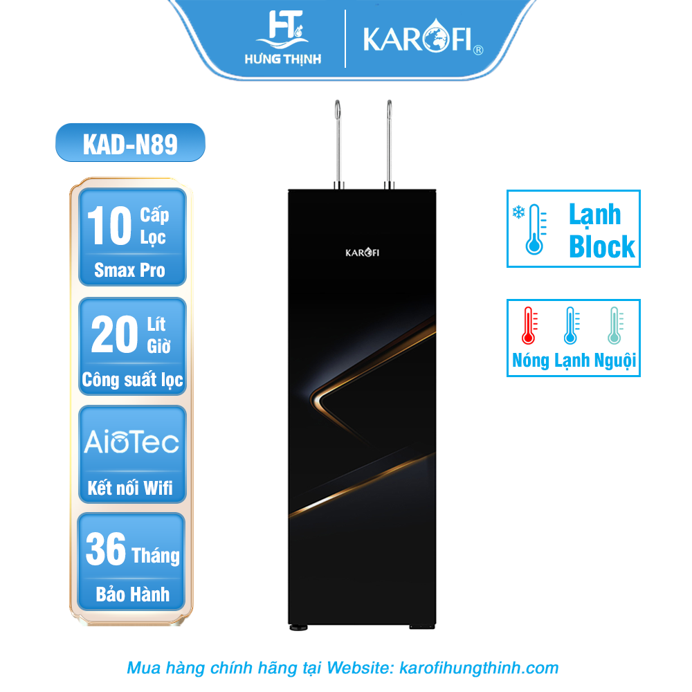 Máy lọc nước nóng lạnh Karofi KAD-N89