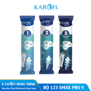 Bộ 3 Lõi lọc Thô 1,2,3 Karofi Smax Pro V