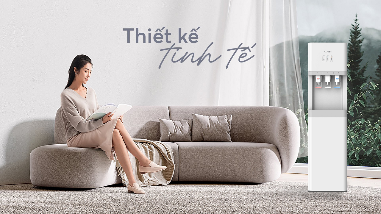 Cây nước nóng lạnh nguội Karofi HCV208 - Thiết kế tinh tế  Cây nước nóng lạnh nguội Karofi HCV208 - Thiết kế tinh tế