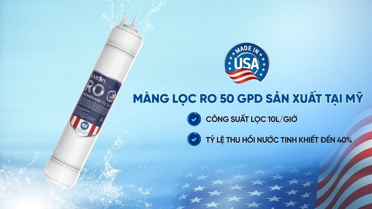 Màng lọc RO 50GPD sản xuất Mỹ Màng lọc RO 50GPD sản xuất Mỹ