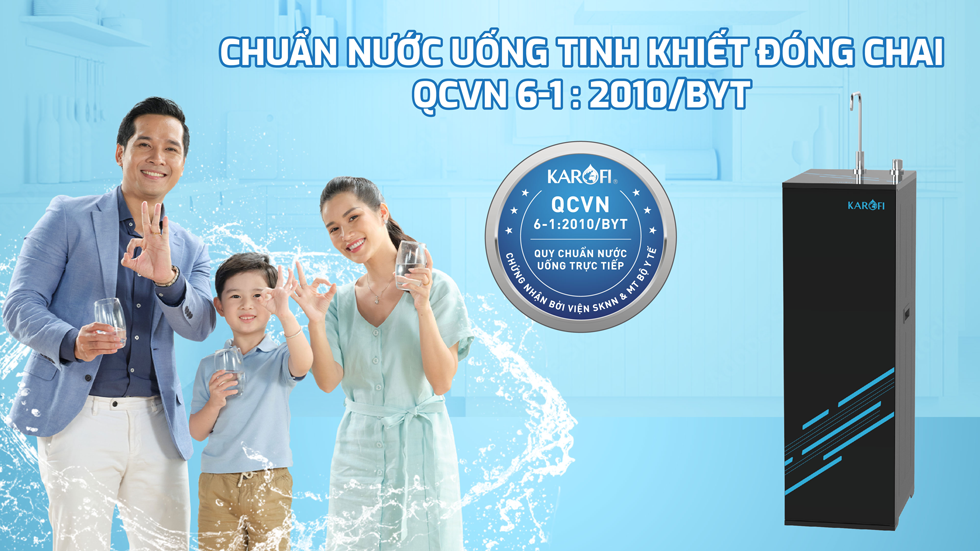 Chuẩn nước uống tinh khiết đóng chai QCVN 6-1 2010/BYT