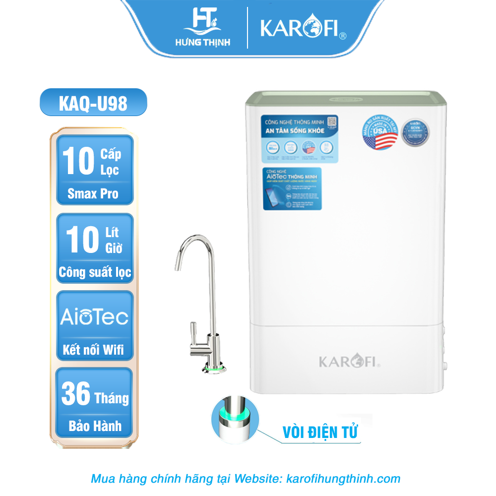 Máy lọc nước Karofi KAQ-U98