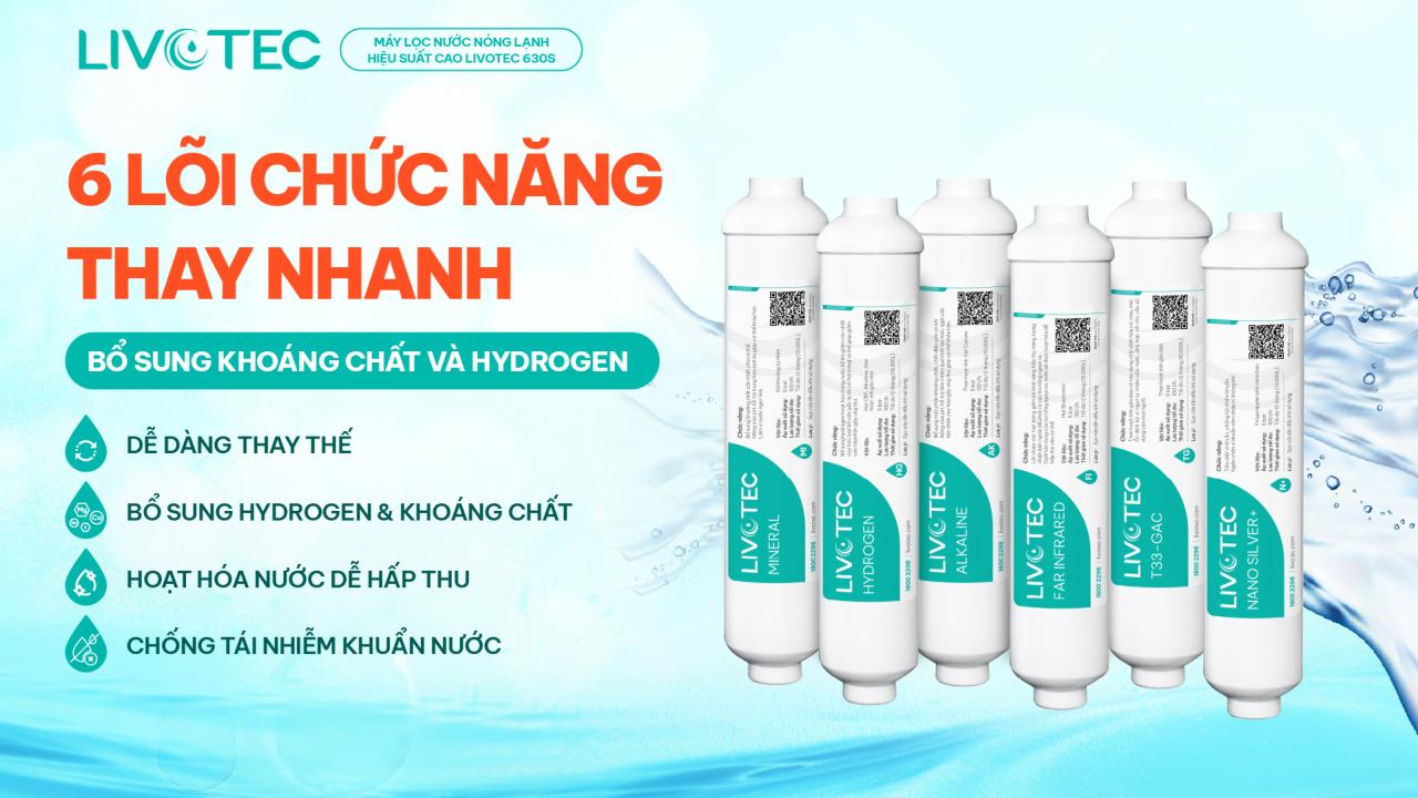 Livotec 630S 6 lõi chức năng bổ sung Hydrogen