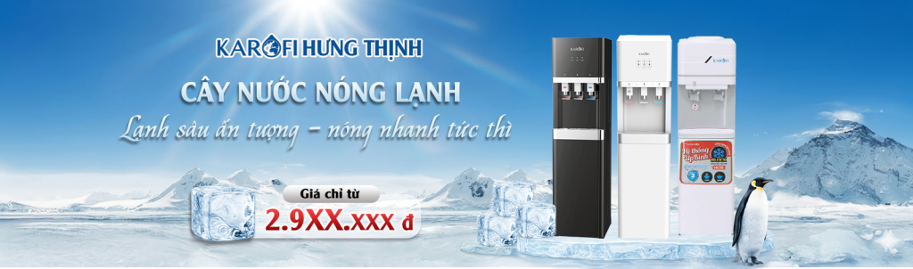 Hưng Thịnh tổng kho Cây nước nóng lạnh Karofi chính hãng
