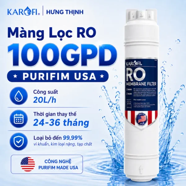 Màng lọc RO Karofi 100gpd purifim usa chính hãng - Karofi Hưng Thịnh
