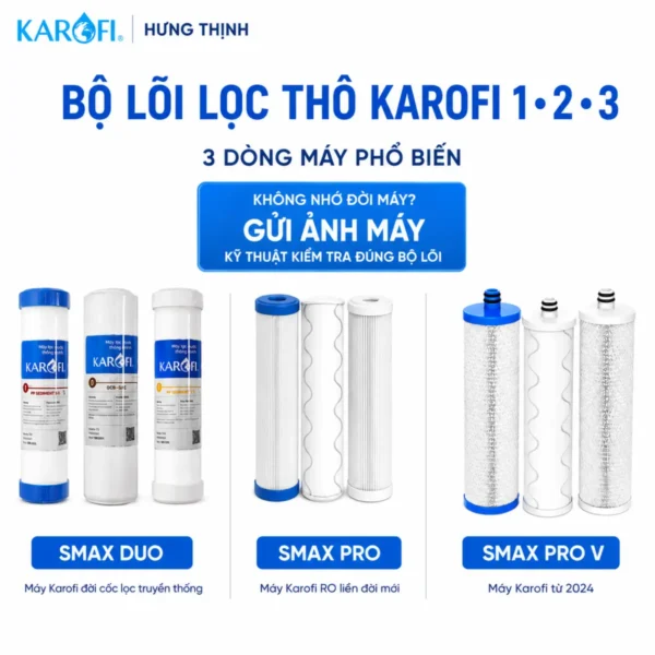 Bộ lõi lọc thô Karofi chính hãng - Karofi Hưng Thịnh