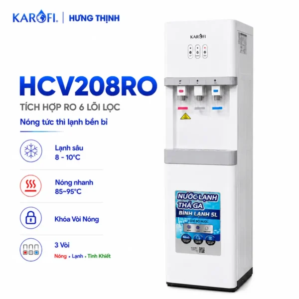 Cây nước nóng lạnh Karofi HCV208RO chính hãng - Karofi Hưng Thịnh