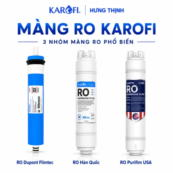 Màng RO Karofi dupont, RO Hàn, RO Mỹ chính hãng - Karofi Hưng Thịnh