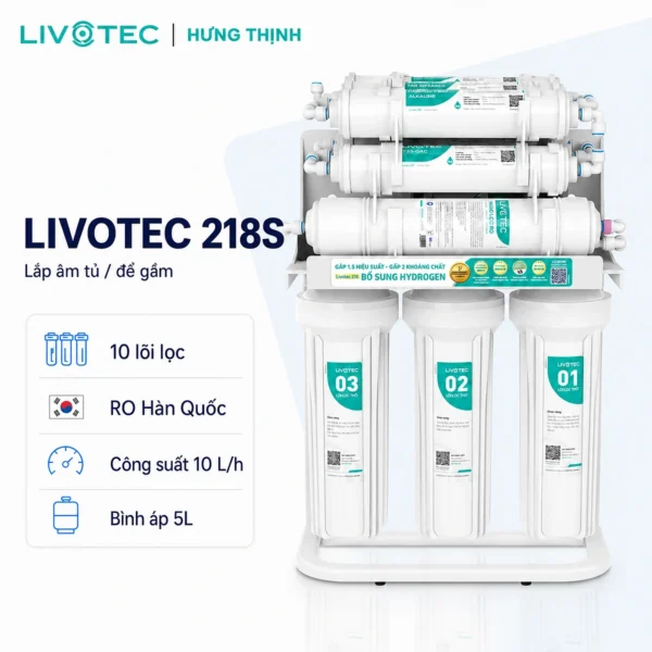 Máy lọc nước Livotec 218S chính hãng - Karofi Hưng Thịnh